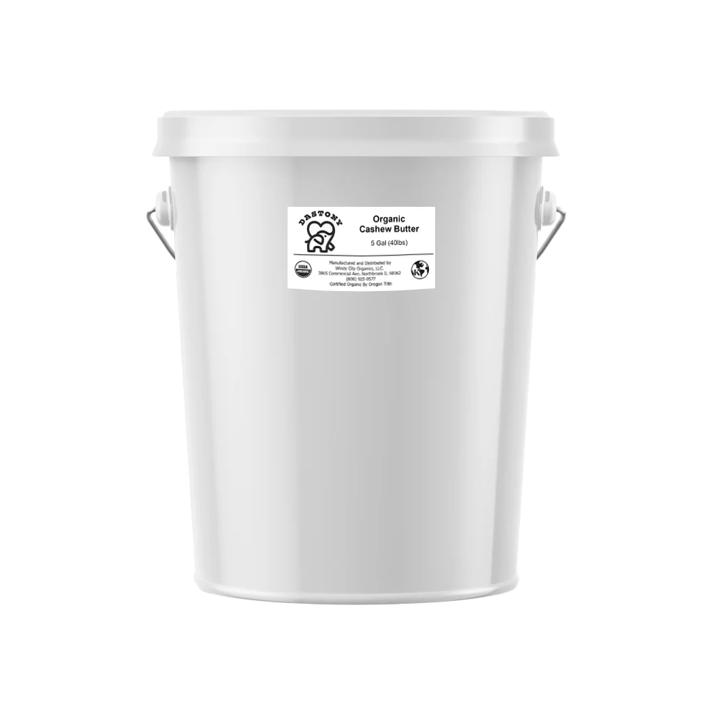 Organic Stone Ground Cashew Butter- 5 Gallons